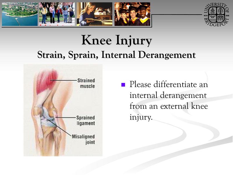 درمان اختلالات داخلی زانو