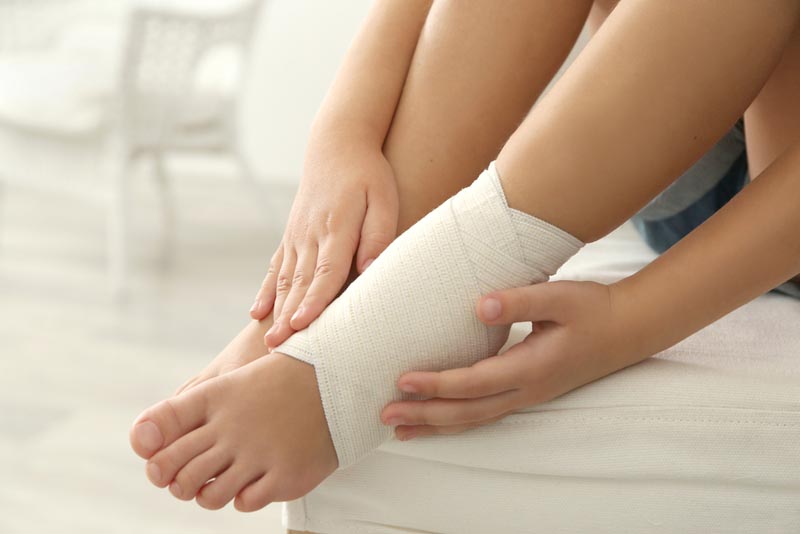 درمان آسیب های مچ پا با فیزیوتراپی