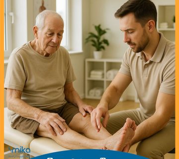 خشکی پای سالمندان و درمان آن با فیزیوتراپی